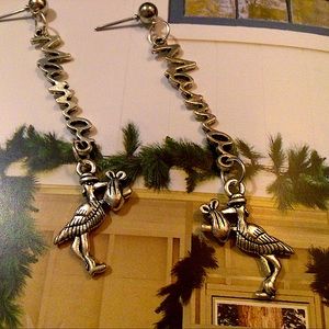 925 silver mama stork earrings pregnancy shower